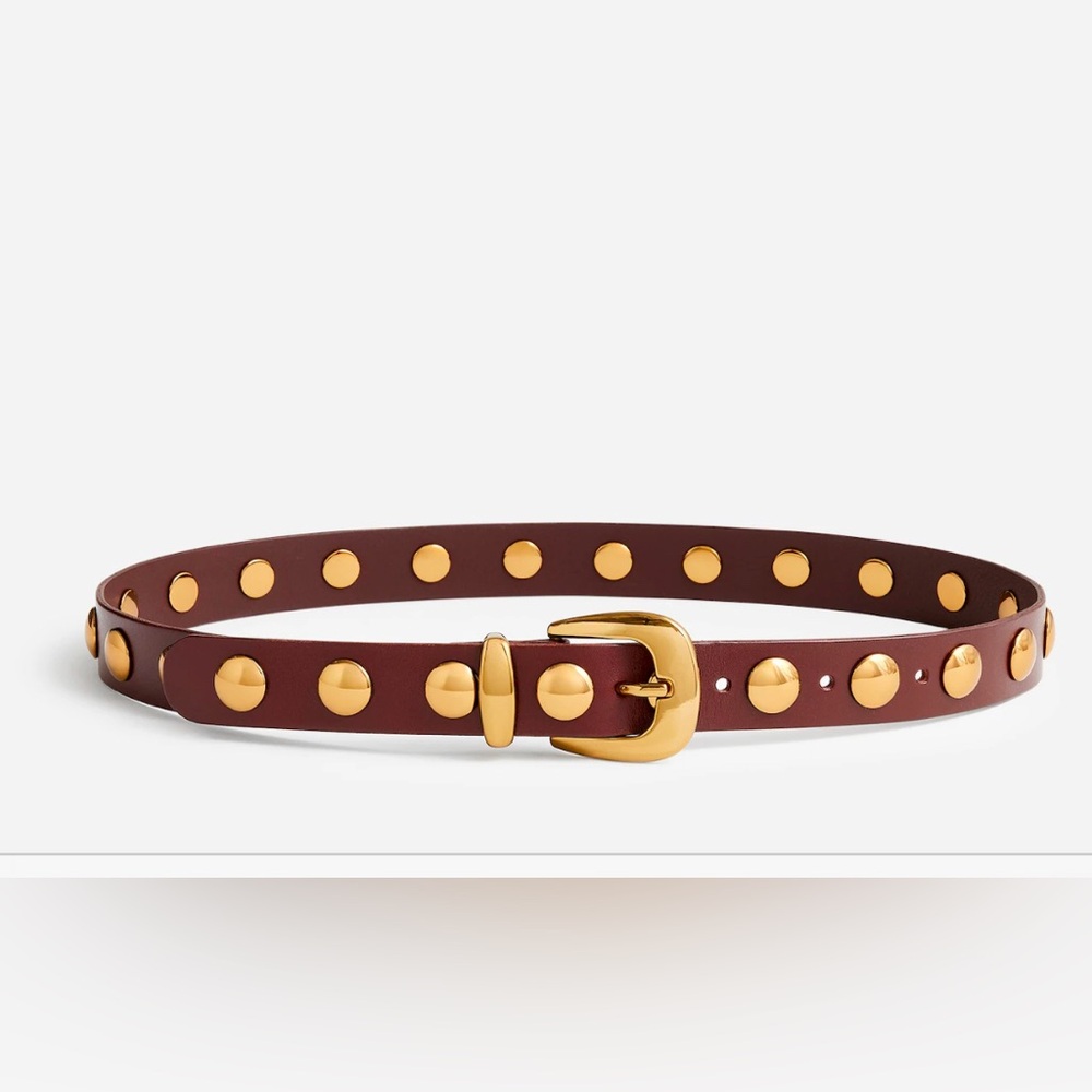 Madewell studded western belt brown size large